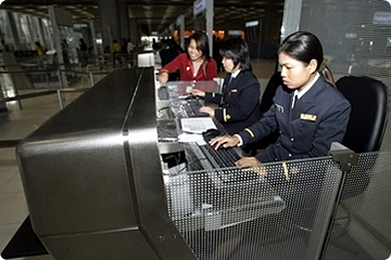 Immigratiebalie op Suvarnabhumi Airport