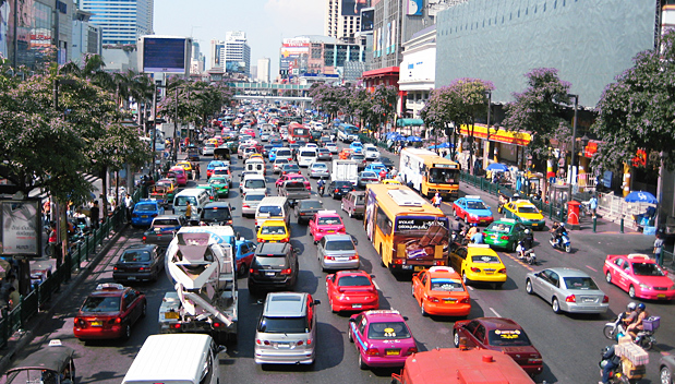 Komende verkeerschaos in Bangkok