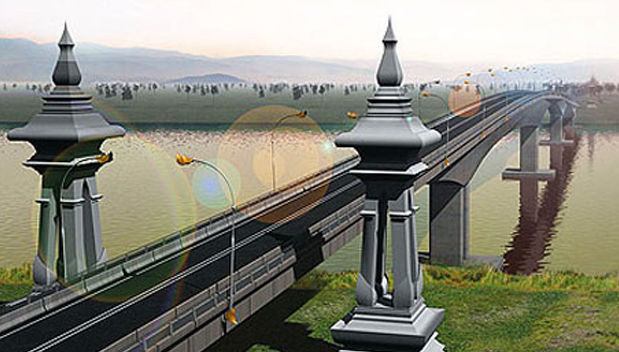 Nieuwe brug naar Laos in november open