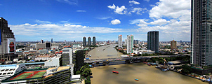 Waterpeil Chao Phraya rivier stijgt sterk