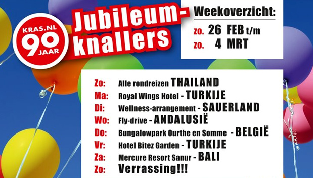 Jubileumactie Kras Reizen