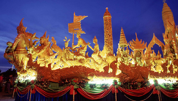 Kaarsenfestival in Ubon Ratchathani