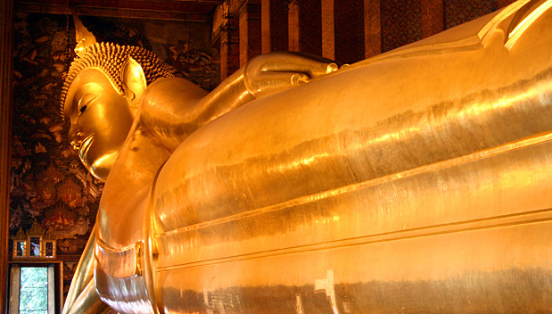 Liggende Boeddha in top 10 beste bezienswaardigheden in Azië