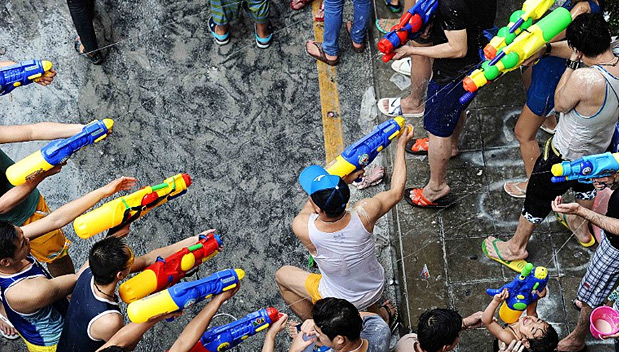 Songkran vieren
